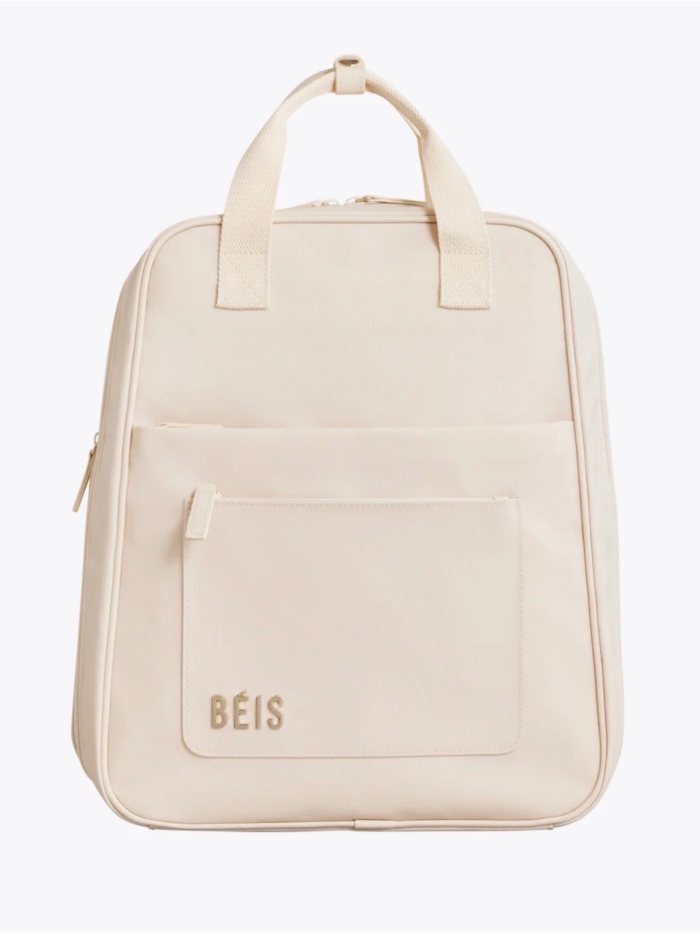 NWOT Béis Expandable Ivory Backpack Tote